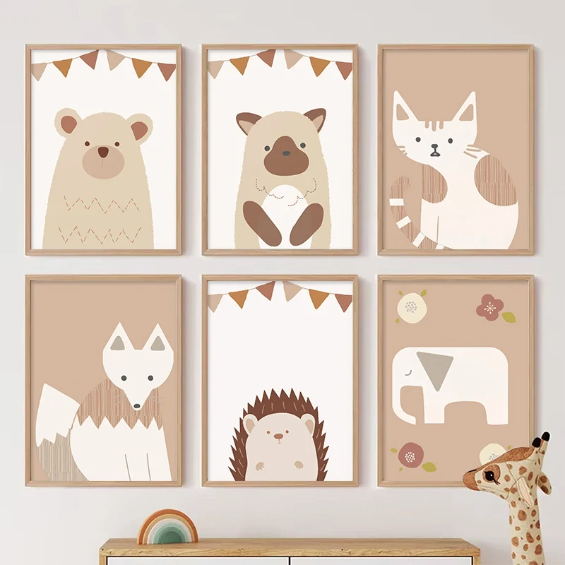 Resin Art Alphabet - Quadro da parete con animali in