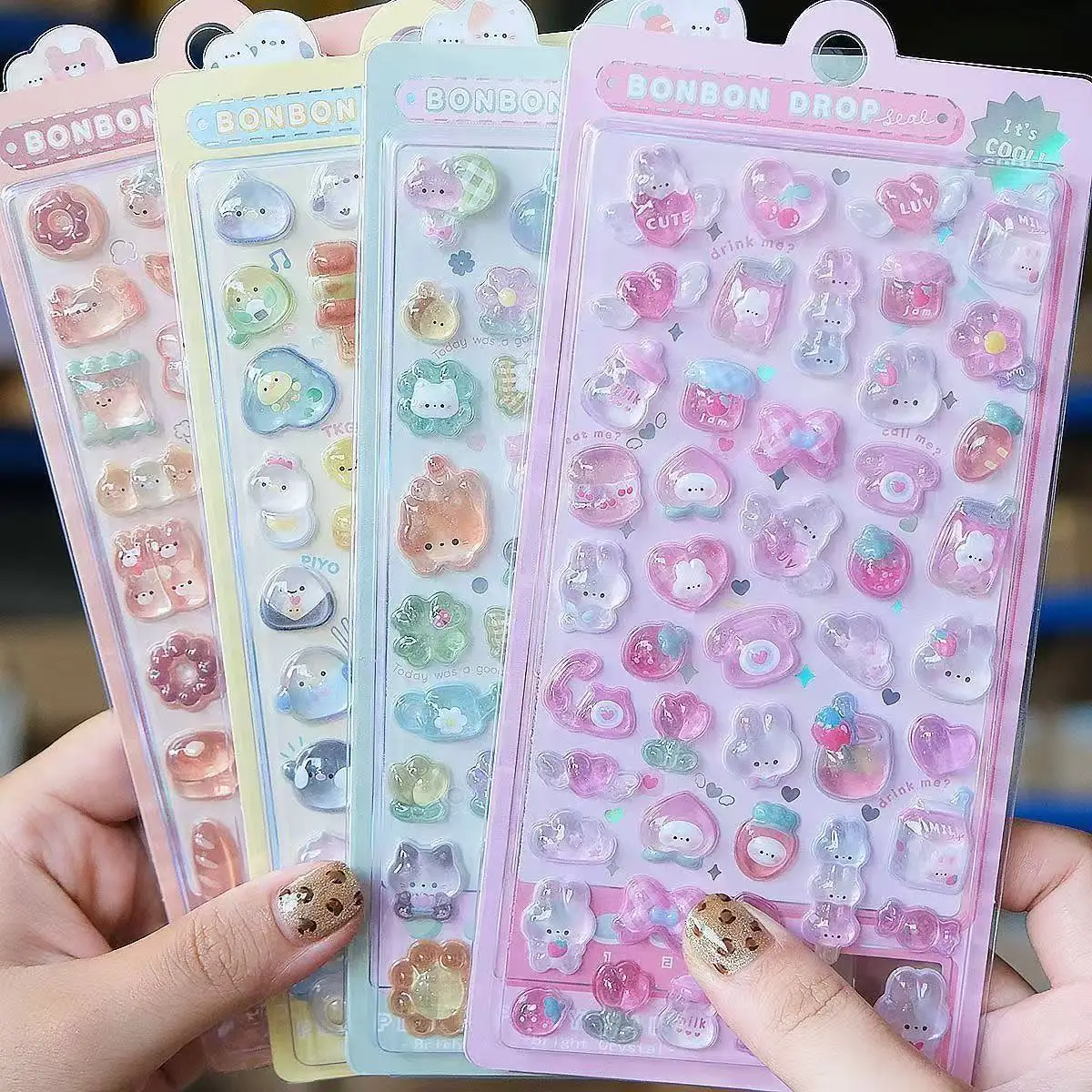 Resin Art Case - Adesivi in Resina 3D Kawaii 2027,