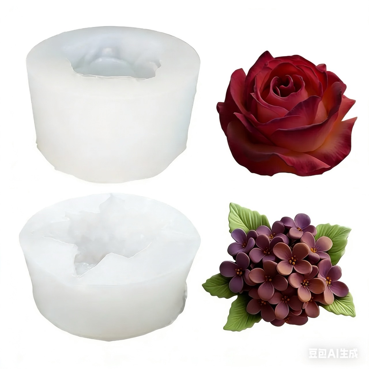 Resin Art Wedding Gift - Set di 2 stampi in silicone